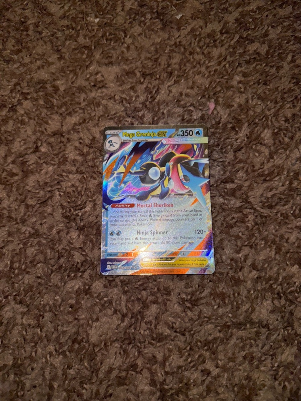 Mega Greninja ex - 022/086 - Chaos Rising